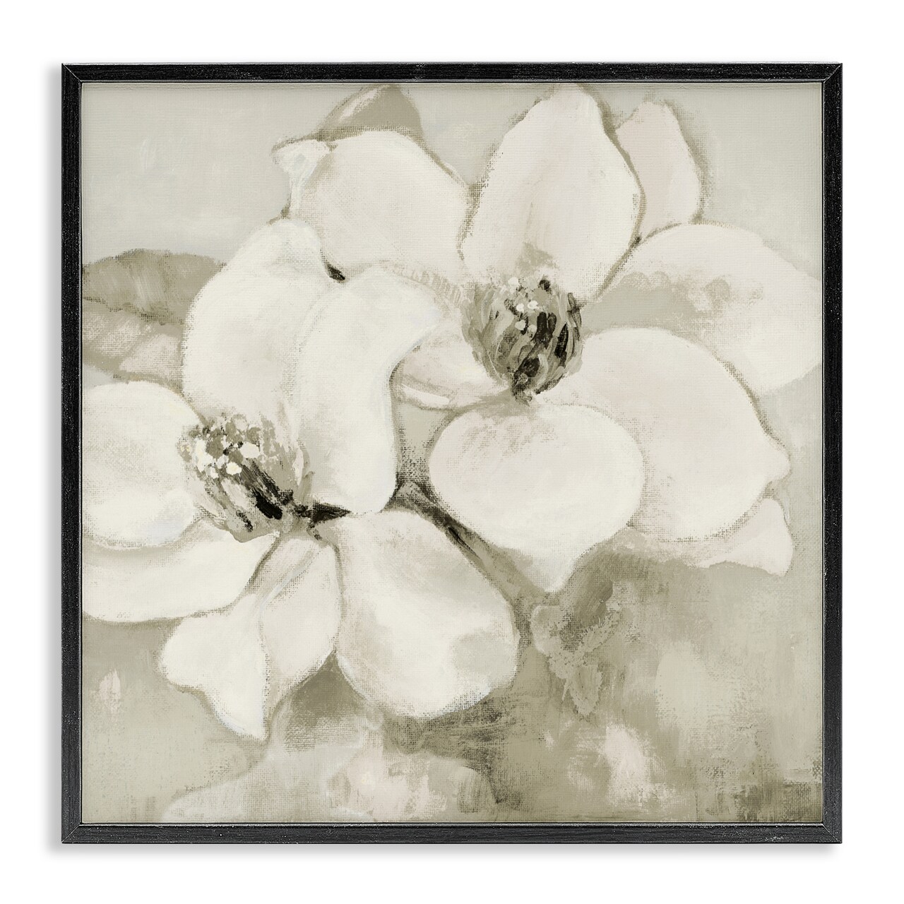 Stupell Industries Subtle Beige Magnolias Framed Giclee, design by Lanie Loreth